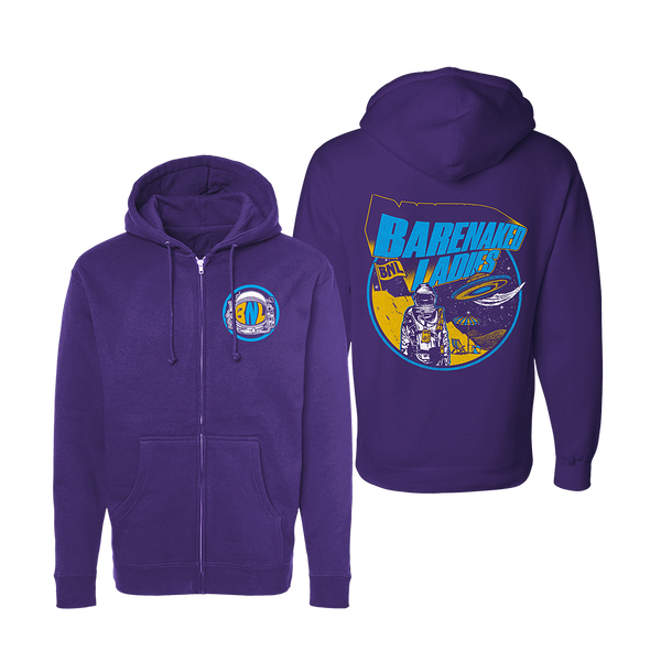 PURPLE SPACE ZIP HOODIE