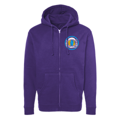 PURPLE SPACE ZIP HOODIE
