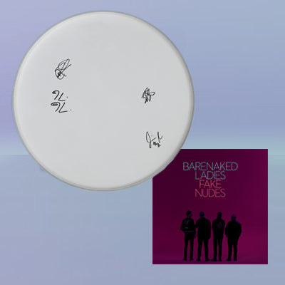 Signed Used Drumhead + Fake Nudes MP3
